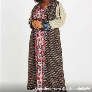 Altar’d State Boho Flower & Filigree Maxi NWT Sz1X